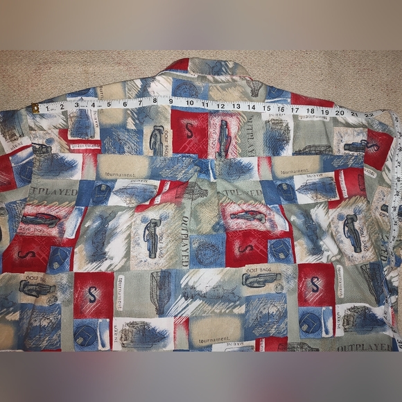 Players by Van Heusen XL Cotton Short Sleeve Shirt Eye-Catching Pattern - Picture 16 of 16